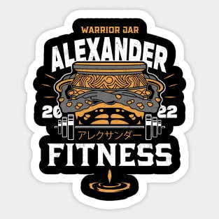 Warrior Jar Fitness Sticker